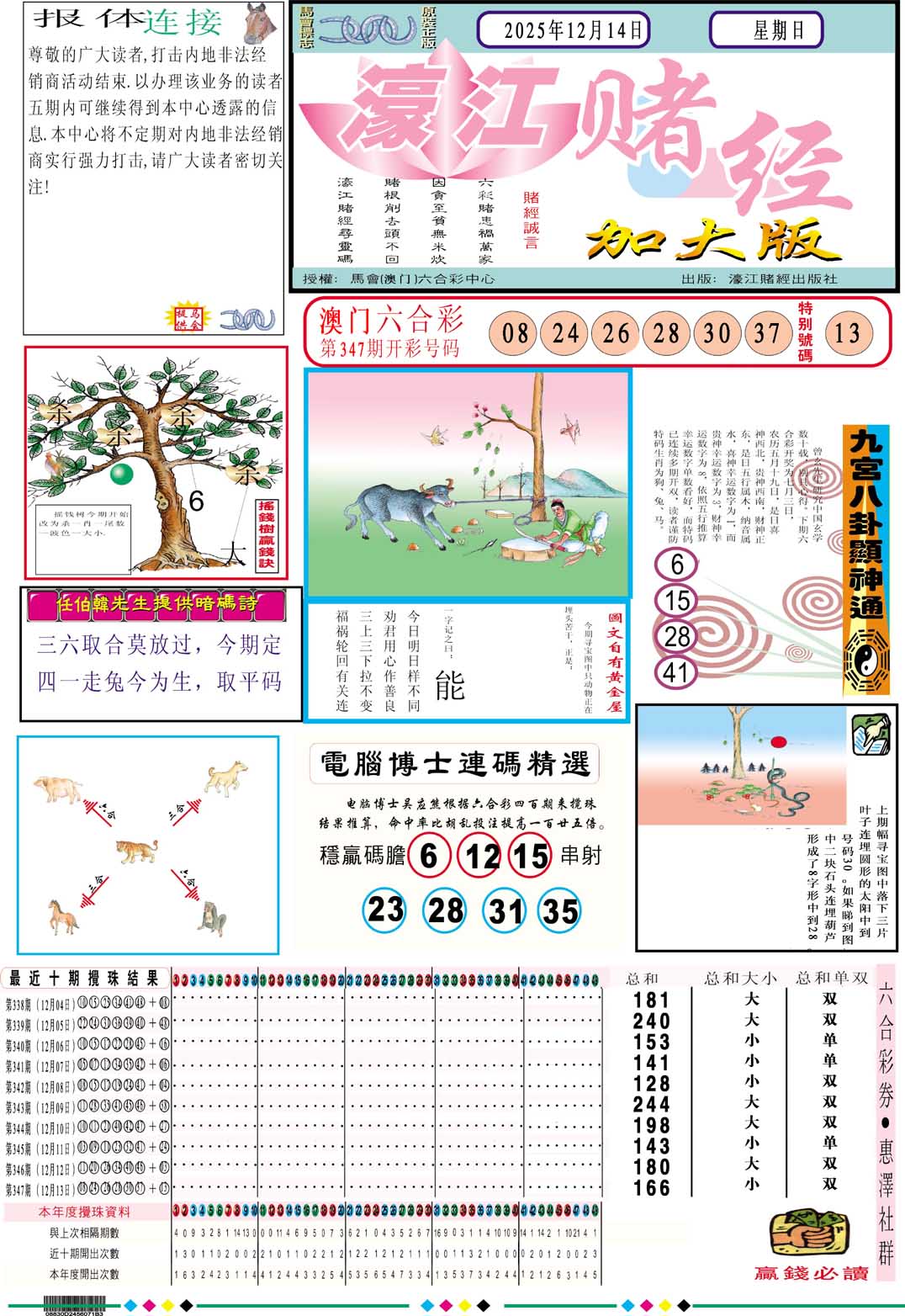 348期濠江赌经A加大版[图]