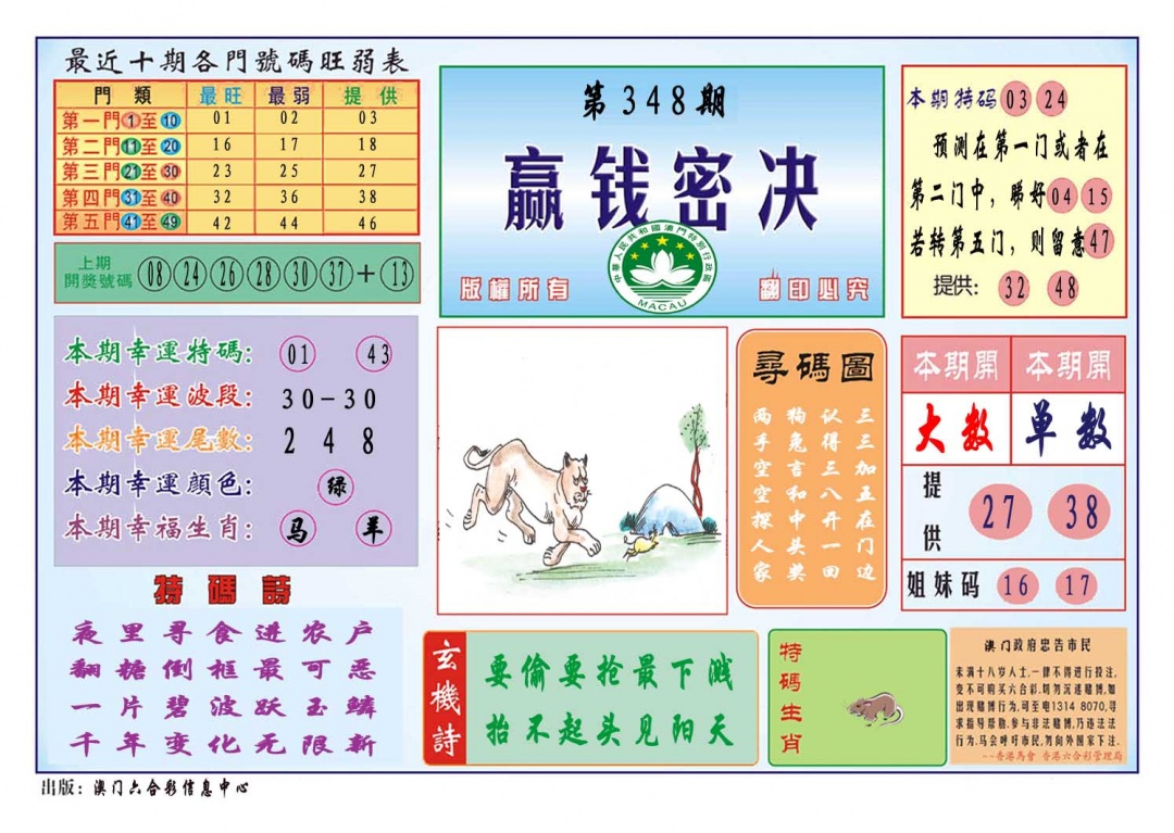 348期赢钱秘诀[图]