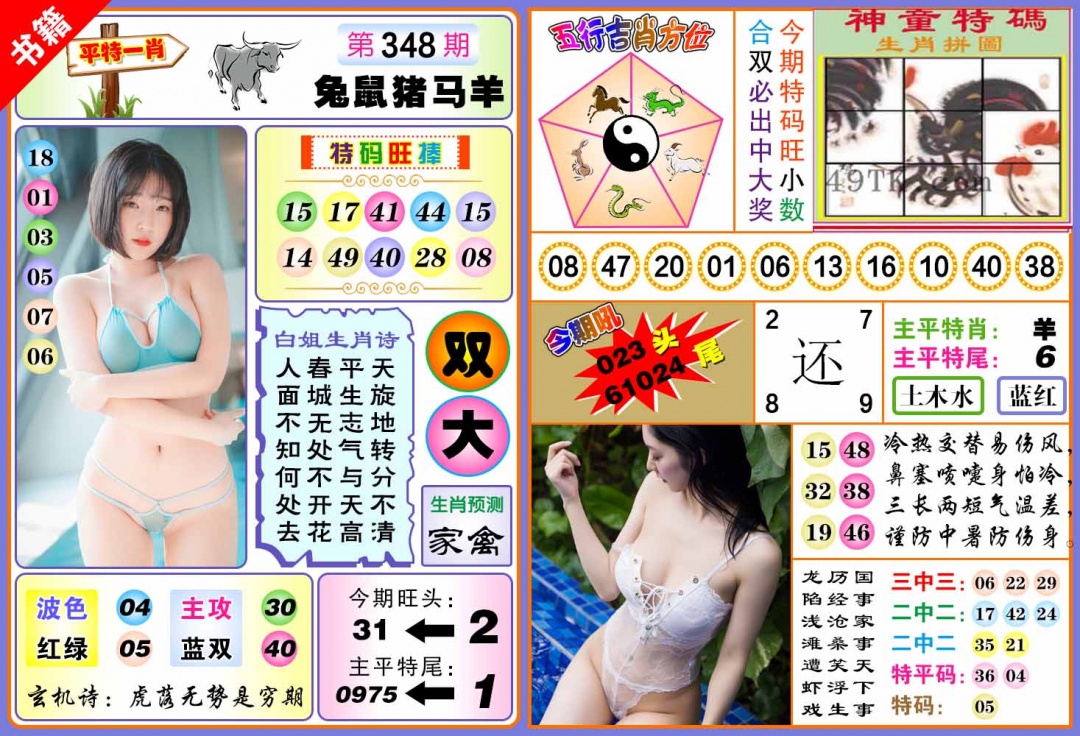 348期澳门五行白姐[图]