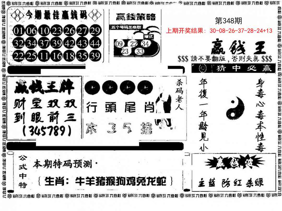 348期赢钱料[图]