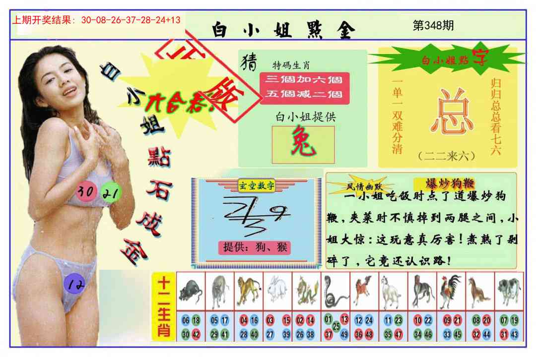 348期白小姐点金[图]